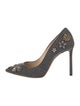 Jimmy Choo Wool Crystal Embellishments Pumps
