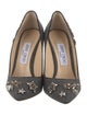Jimmy Choo Wool Crystal Embellishments Pumps