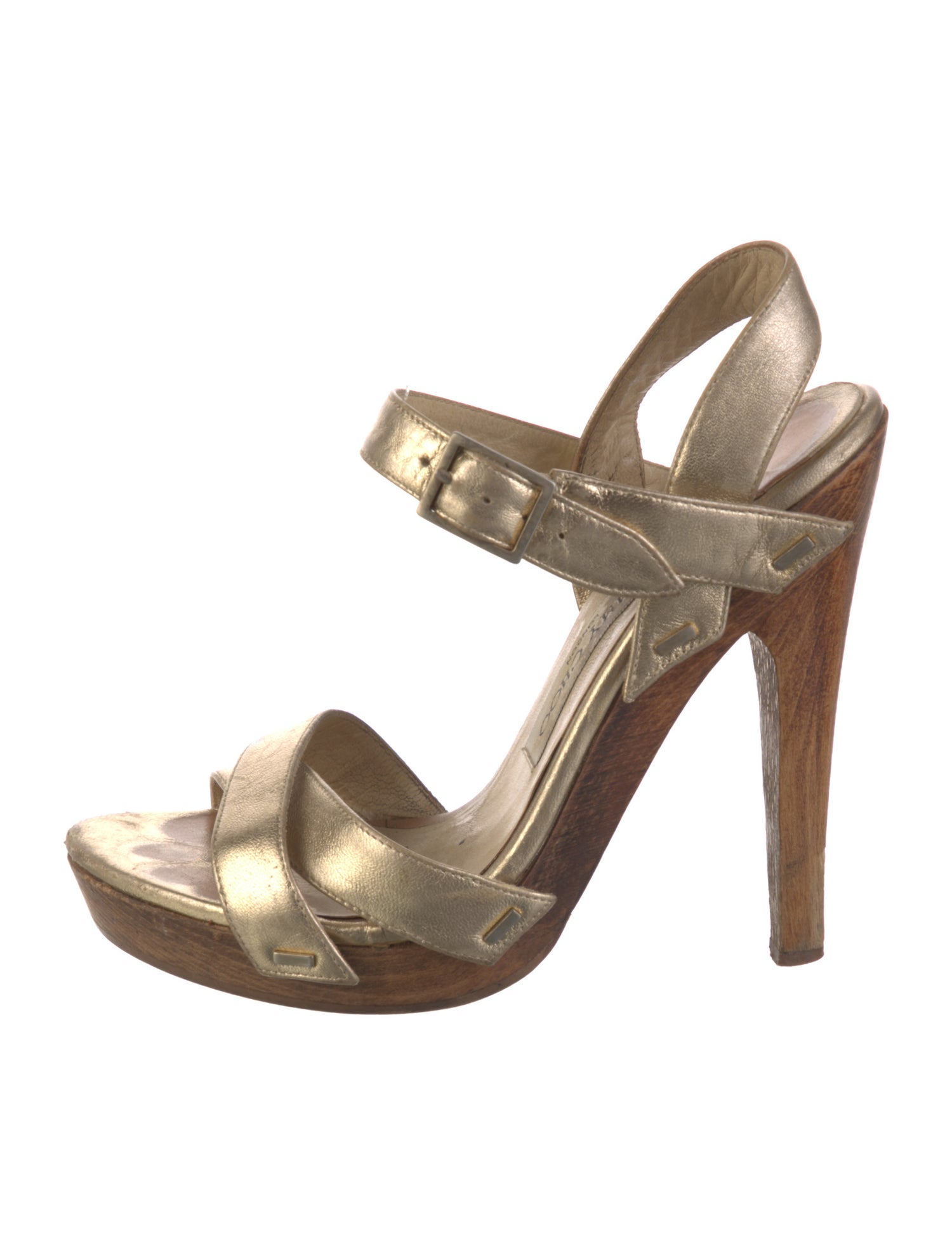 Jimmy Choo Leather Slingback Sandals