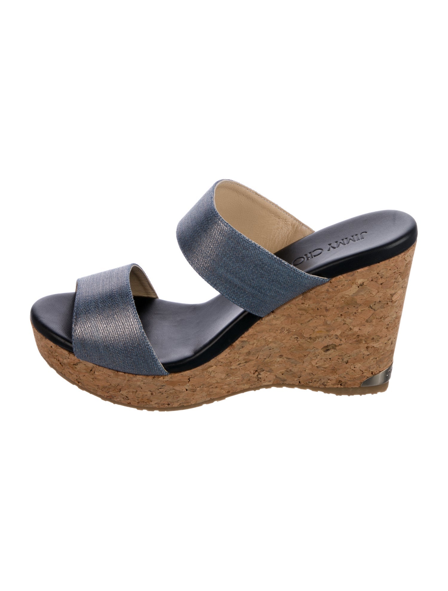 Jimmy Choo Denim Slides