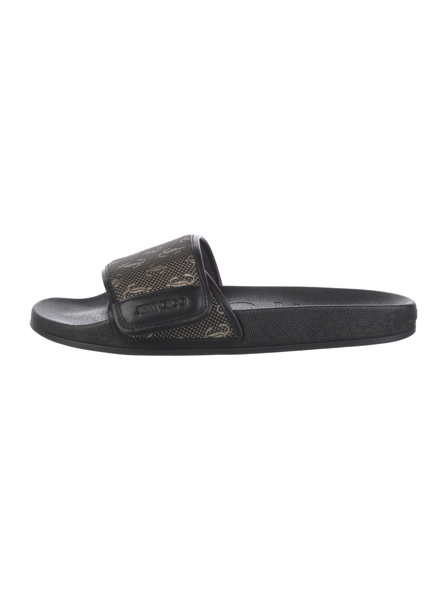 Jimmy Choo Leather Printed Slides