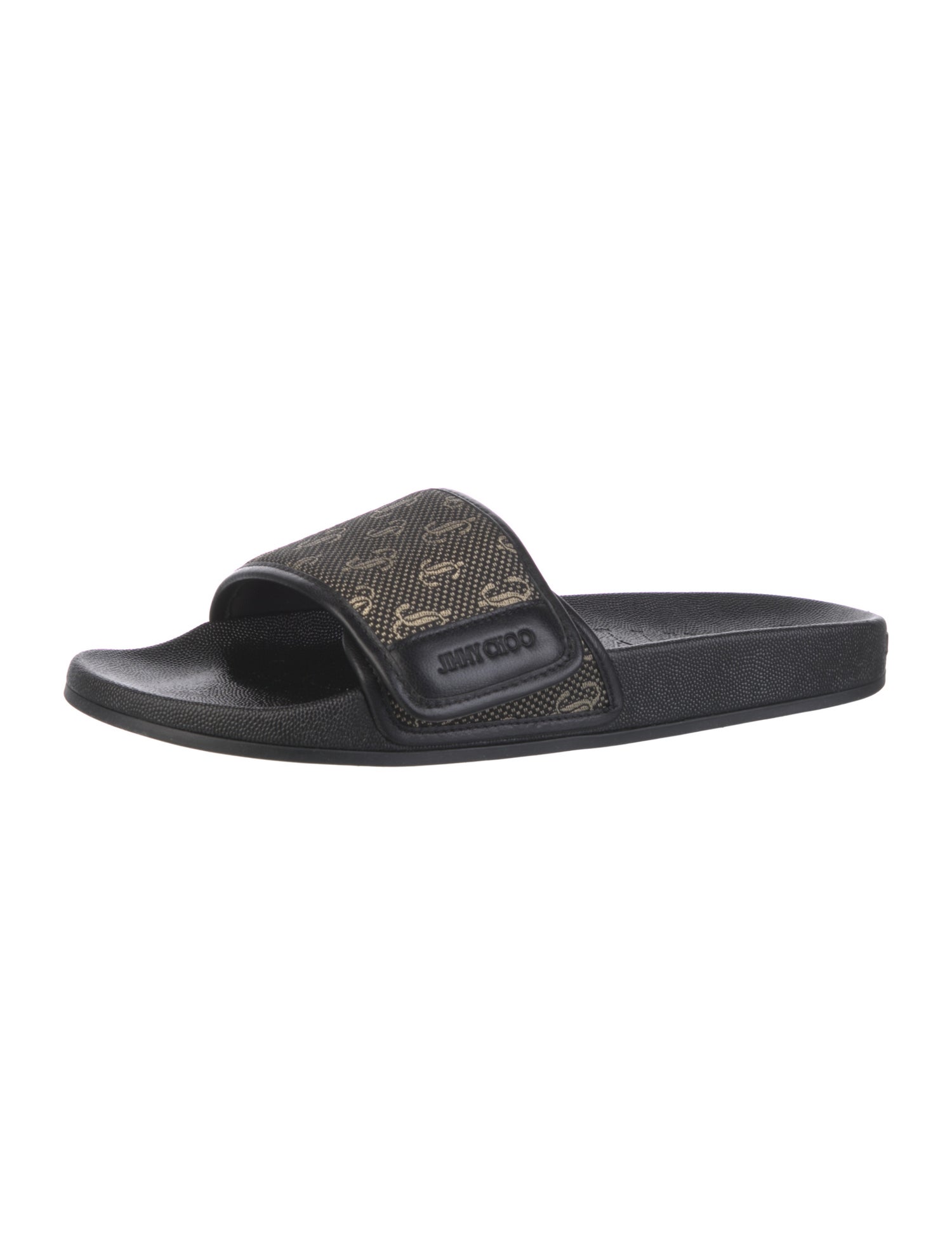 Jimmy Choo Leather Printed Slides