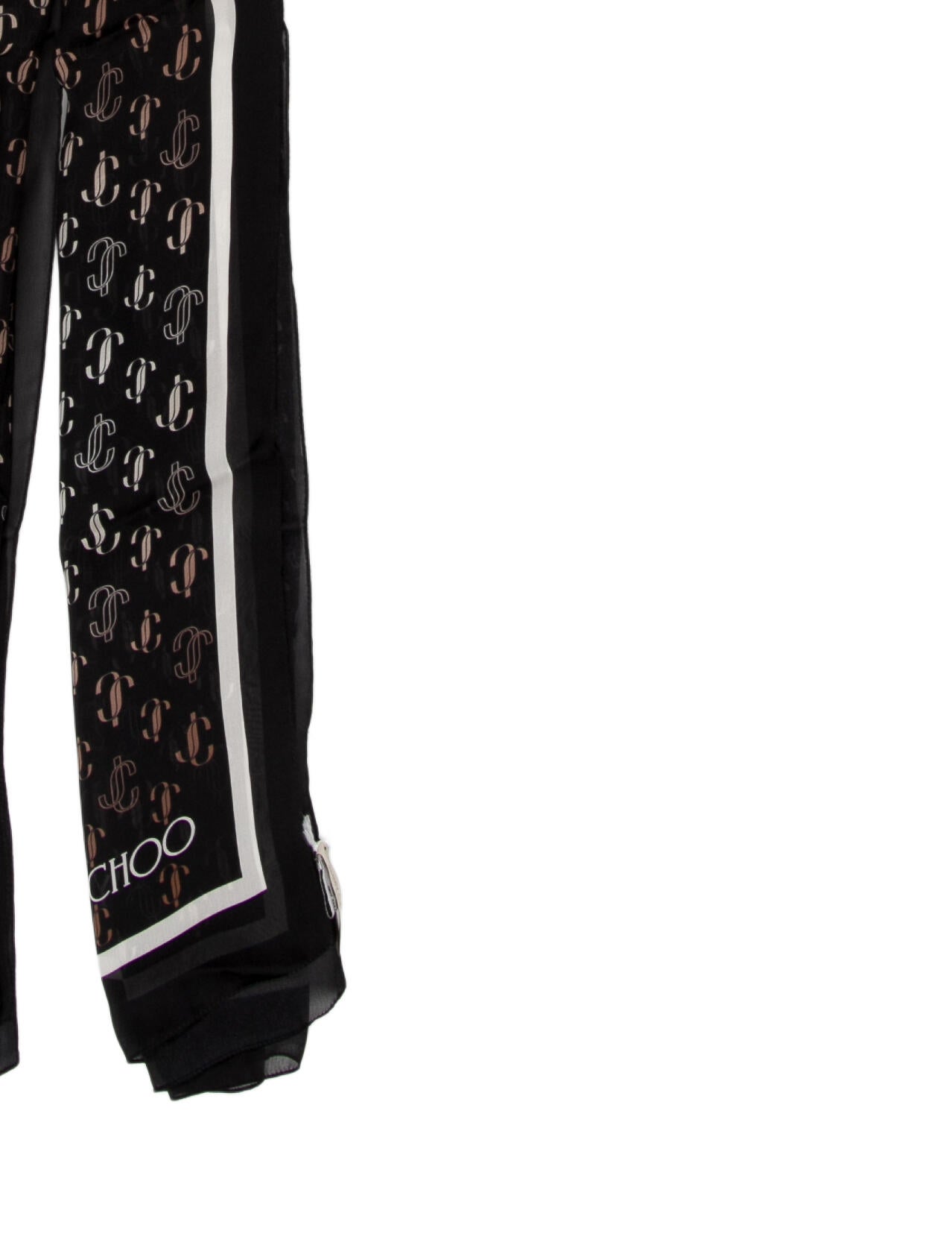 Jimmy Choo Silk Printed Scarf w/ Tags