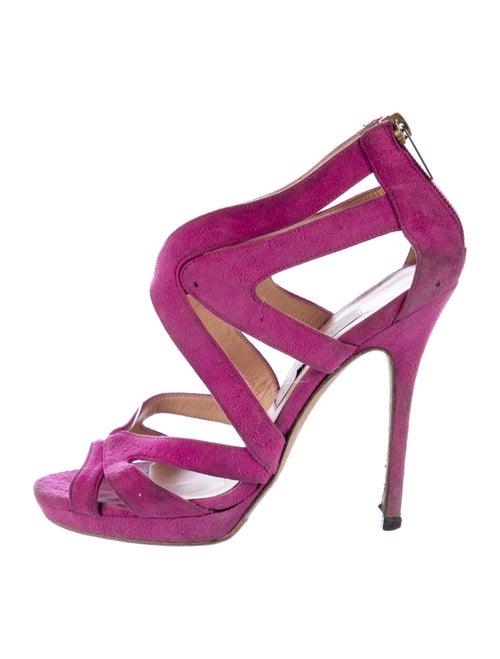 Jimmy Choo Suede Cutout Accent Sandals