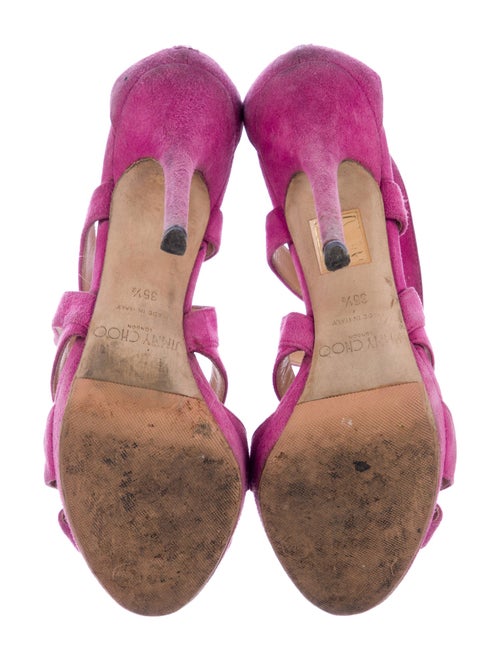 Jimmy Choo Suede Cutout Accent Sandals