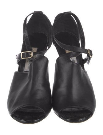 Jimmy Choo Leather T-Strap Pumps