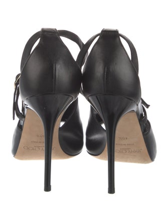 Jimmy Choo Leather T-Strap Pumps