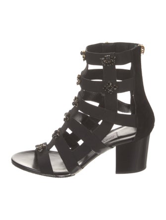 Jimmy Choo Crystal Embellishments Gladiator Sandals