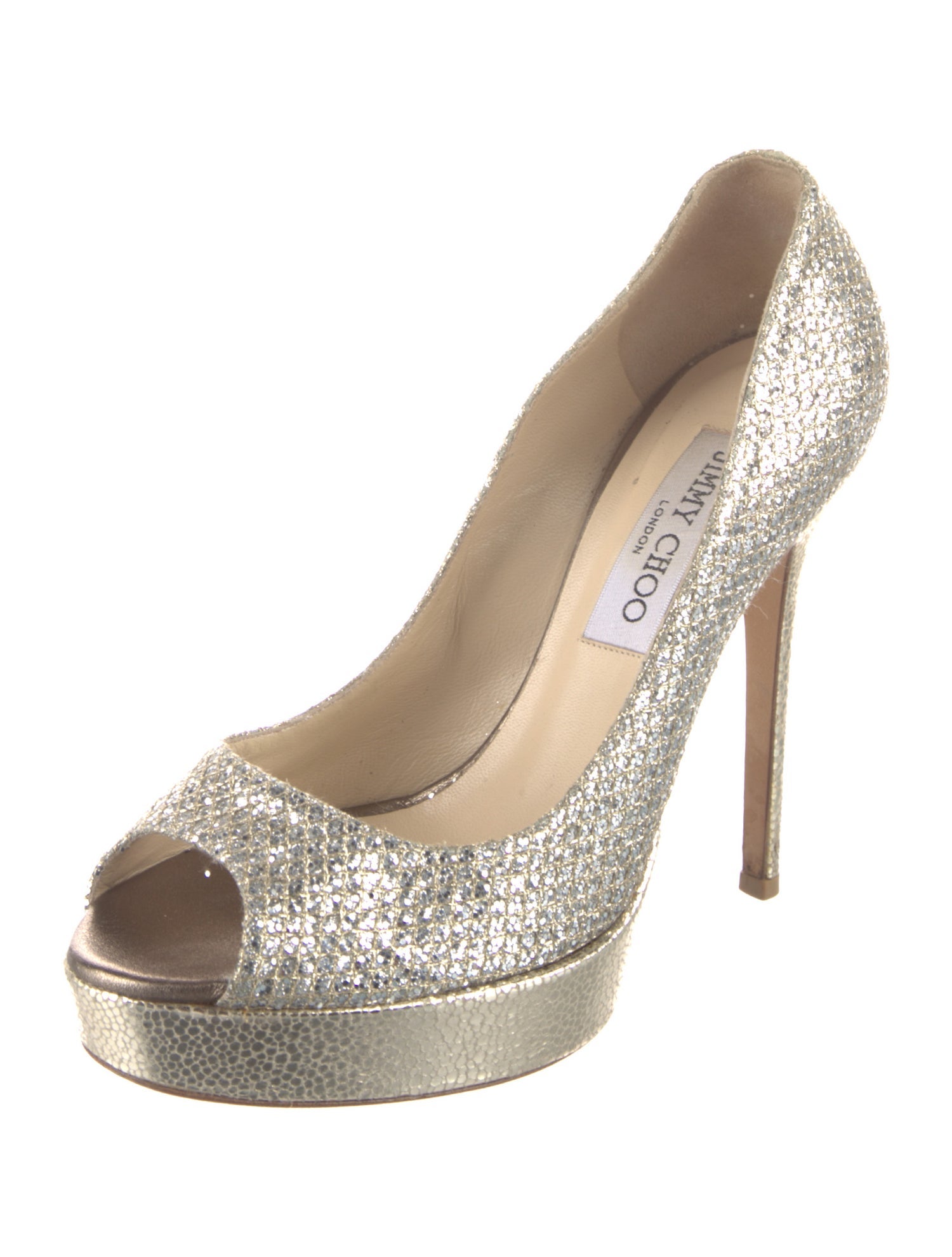Jimmy Choo Glitter Glitter Accents Pumps