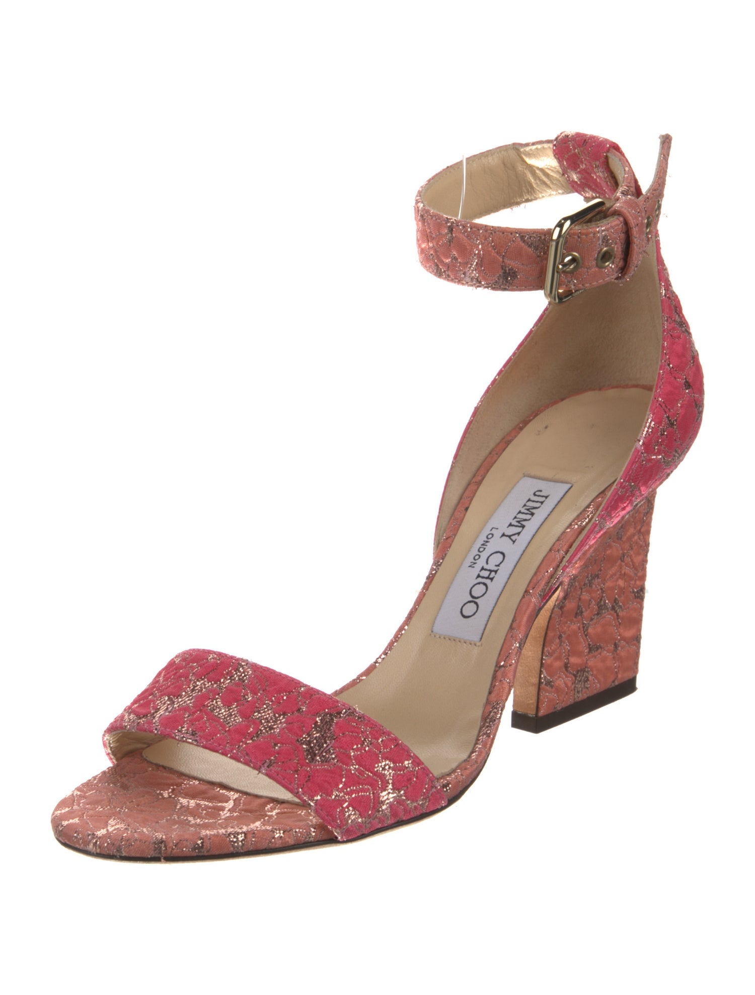 Jimmy Choo Lace Pattern Sandals