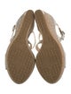 Jimmy Choo Leather Glitter Accents Espadrilles