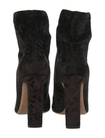 Jimmy Choo Velvet Sock Boots