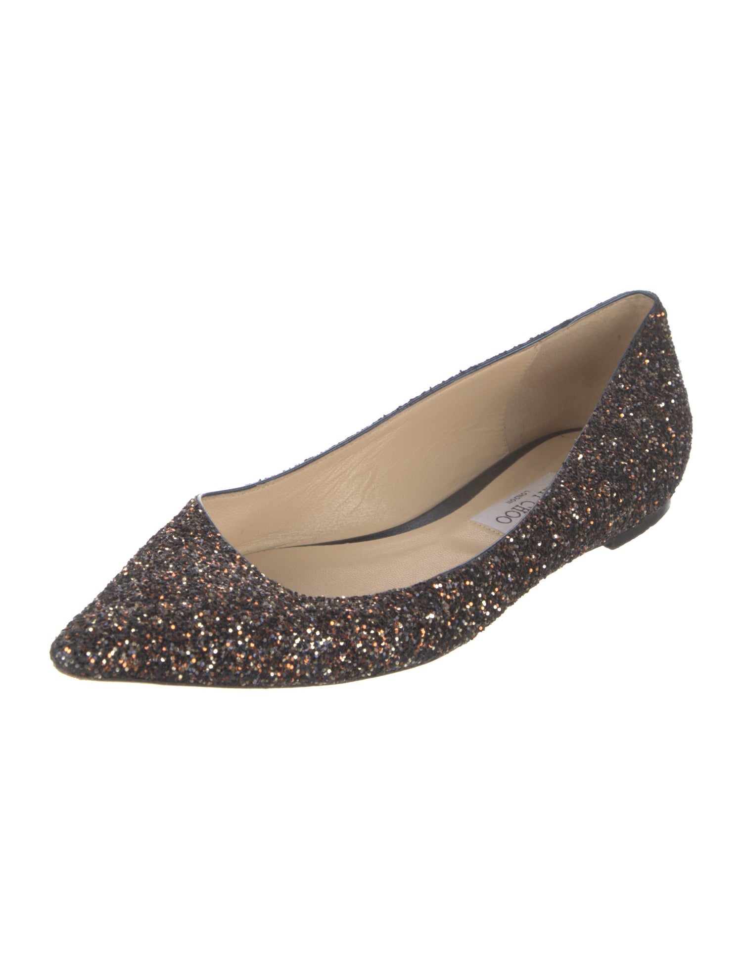 Jimmy Choo Glitter Ballet Flats