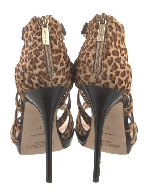 Jimmy Choo Ponyhair Animal Print Sandals