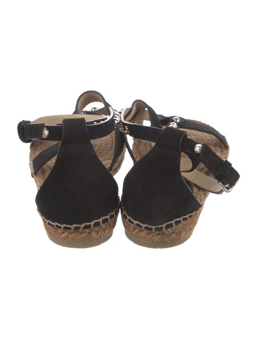 Jimmy Choo Suede Studded Accents Espadrilles