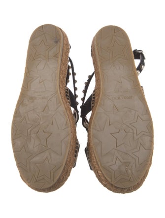 Jimmy Choo Suede Studded Accents Espadrilles