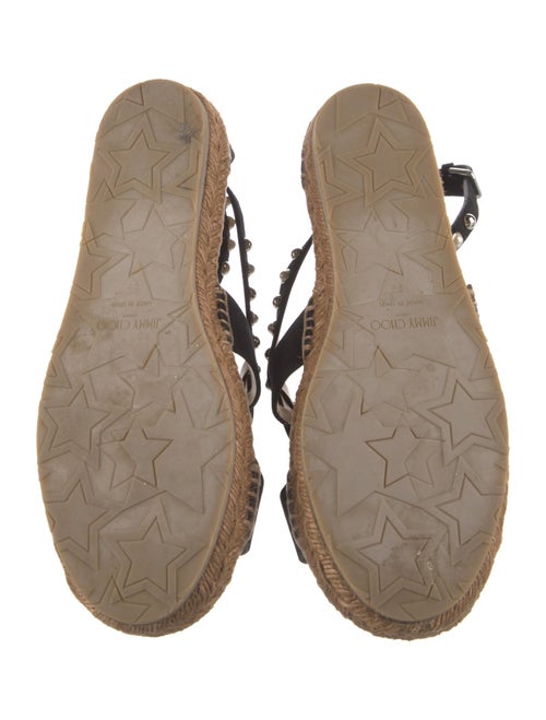 Jimmy Choo Suede Studded Accents Espadrilles