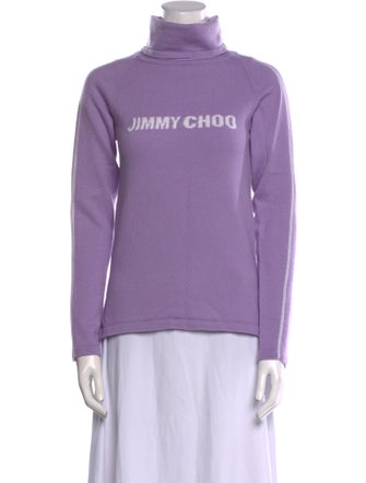 Jimmy Choo Wool Graphic Print Sweater