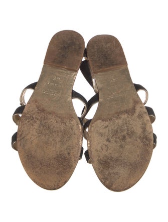 Jimmy Choo Suede Leather Trim Embellishment Gladiator Sandals