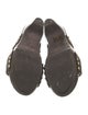 Jimmy Choo Embossed Leather Animal Print Slides