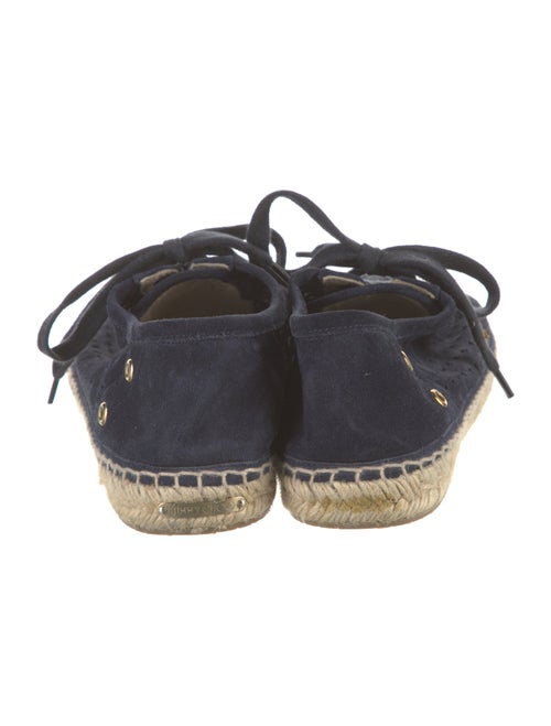 Jimmy Choo Suede Lasercut Accents Espadrilles
