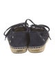 Jimmy Choo Suede Lasercut Accents Espadrilles