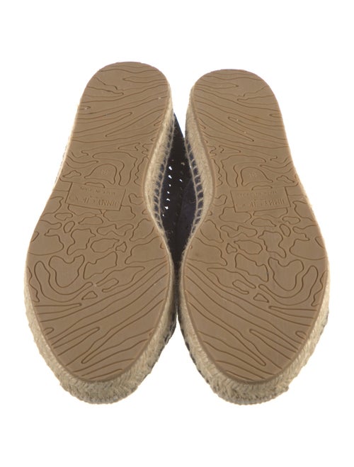 Jimmy Choo Suede Lasercut Accents Espadrilles