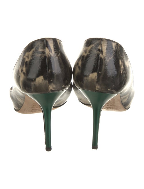 Jimmy Choo Leather Animal Print Pumps