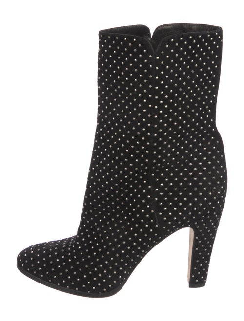 Jimmy Choo Suede Studded Accents Boots