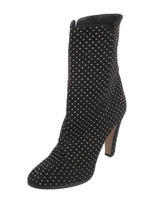 Jimmy Choo Suede Studded Accents Boots