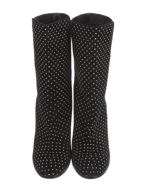Jimmy Choo Suede Studded Accents Boots