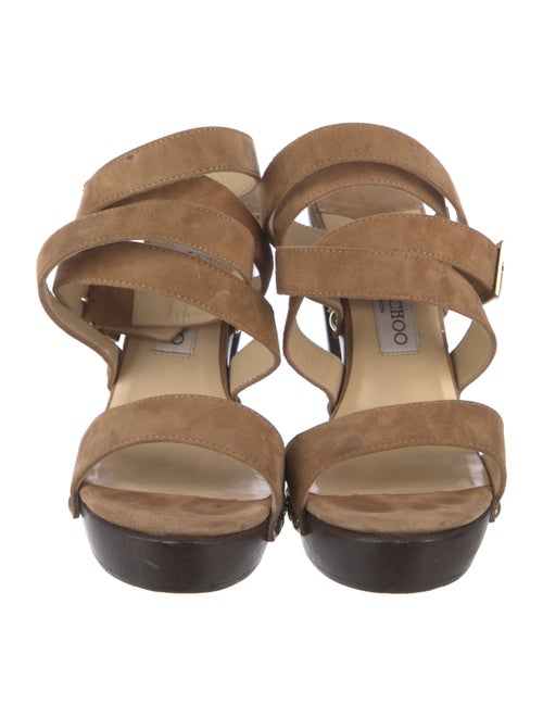 Jimmy Choo Suede Studded Accents Sandals