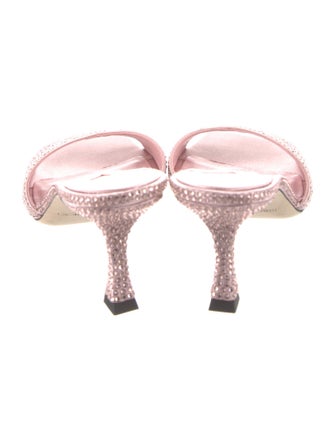 Jimmy Choo Crystal Embellishments Mules