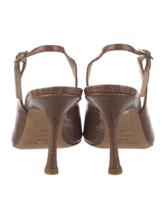 Jimmy Choo Leather Slingback Sandals