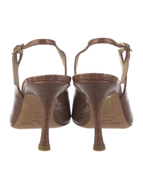 Jimmy Choo Leather Slingback Sandals