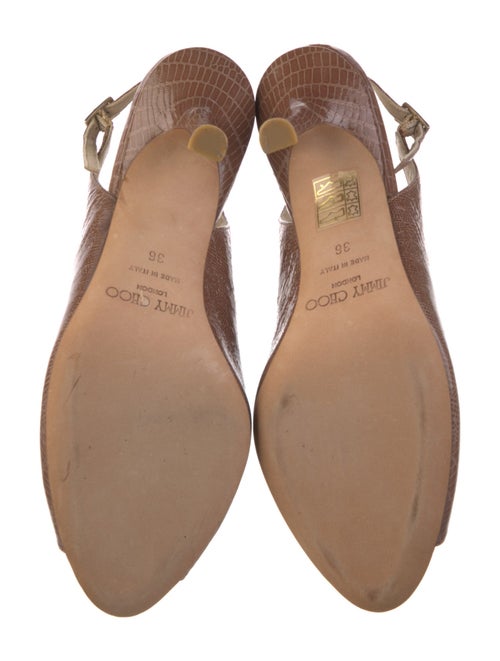 Jimmy Choo Leather Slingback Sandals