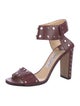Jimmy Choo Leather Studded Accents Sandals