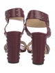 Jimmy Choo Leather Studded Accents Sandals