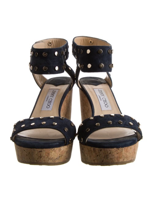 Jimmy Choo Suede Studded Accents Sandals
