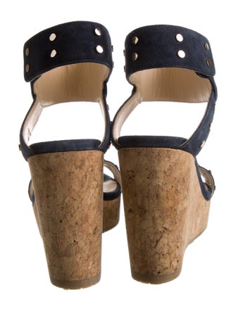 Jimmy Choo Suede Studded Accents Sandals