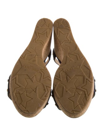 Jimmy Choo Suede Studded Accents Sandals