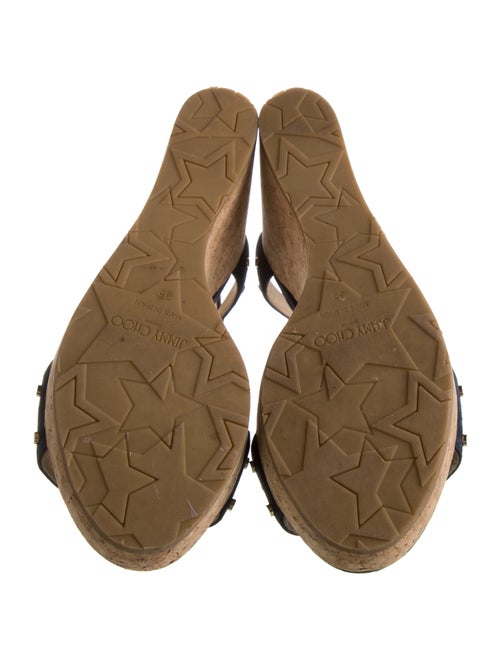 Jimmy Choo Suede Studded Accents Sandals