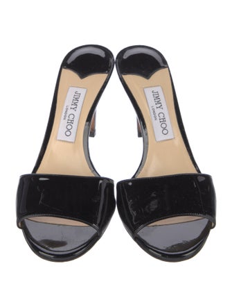 Jimmy Choo Patent Leather Slides