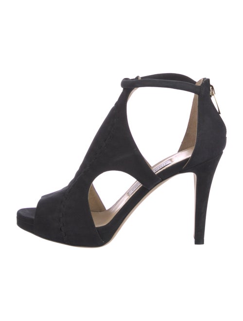 Jimmy Choo Suede Cutout Accent Sandals