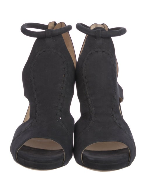 Jimmy Choo Suede Cutout Accent Sandals