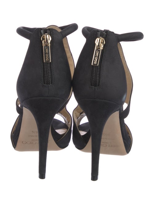 Jimmy Choo Suede Cutout Accent Sandals