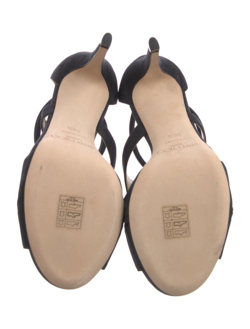 Jimmy Choo Suede Cutout Accent Sandals