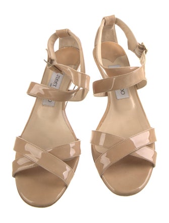 Jimmy Choo Patent Leather Slingback Sandals