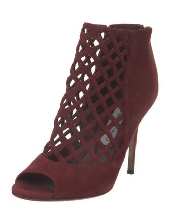 Jimmy Choo Suede Cutout Accent Pumps