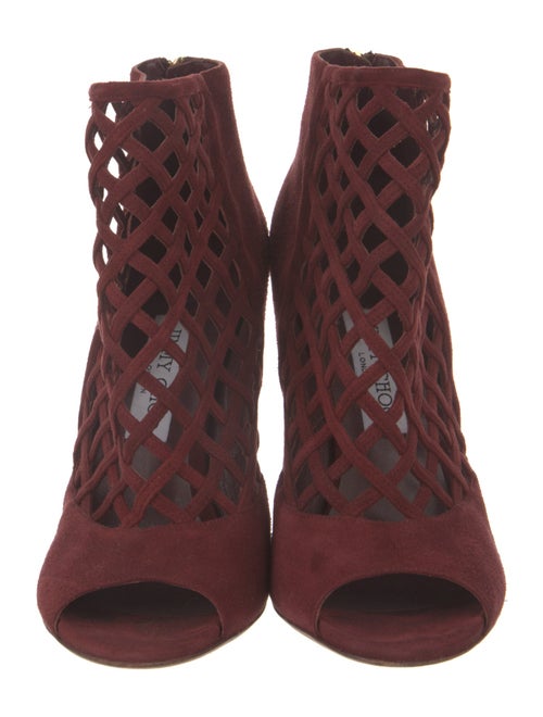 Jimmy Choo Suede Cutout Accent Pumps